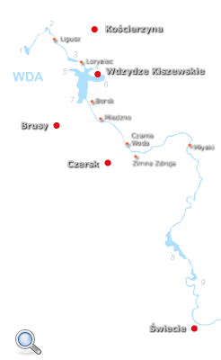 Spływ kajakowy rzeką Wdą